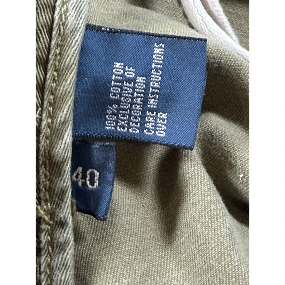 Polo Ralph Lauren Shorts Mens 40 Drawstrings Brown Thick Heavy Flap Pocket